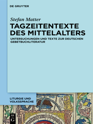 cover image of Tagzeitentexte des Mittelalters